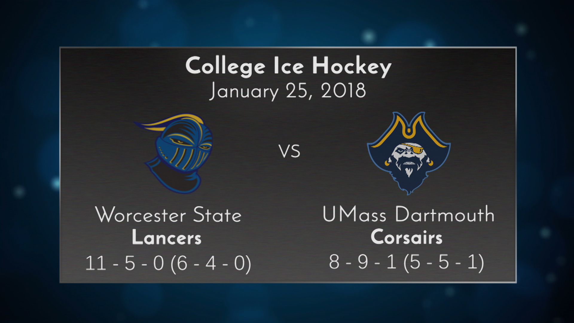 Thumbnail image for UMass Dartmouth Ice Hockey vs Worcester State - January 25, 2018