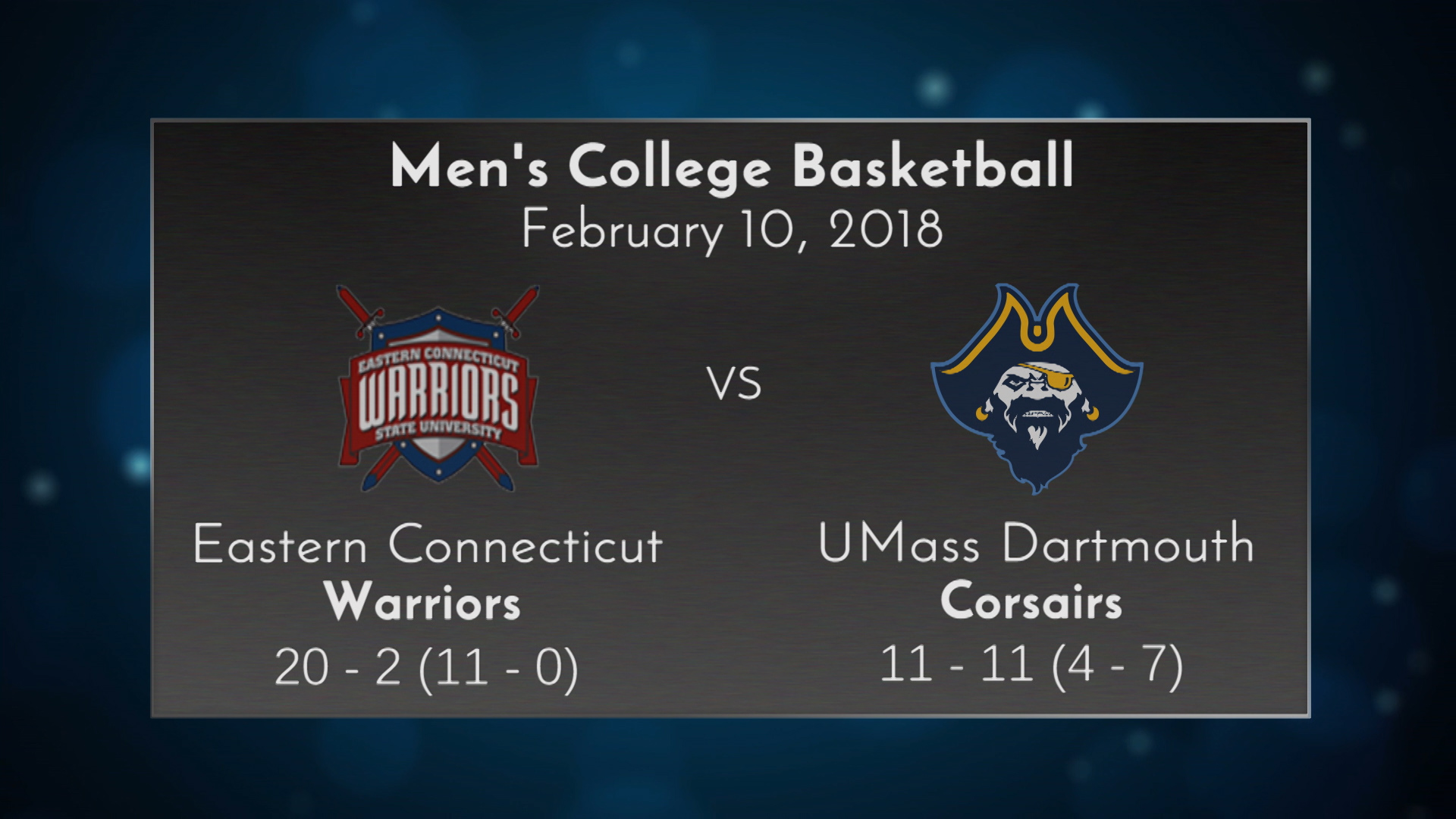 Thumbnail image for UMass Dartmouth Mens Basketball vs Eastern Connecticut - February 10, 2018