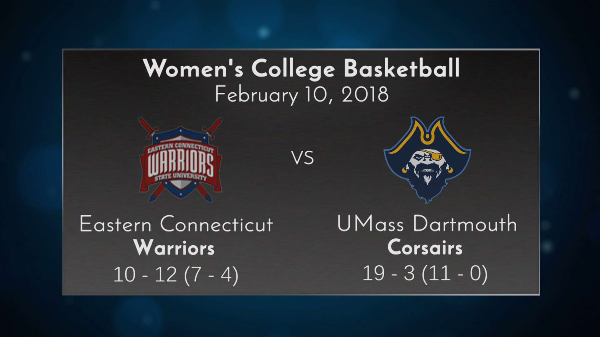 Thumbnail image for UMass Dartmouth Womens Basketball vs Eastern Connecticut - February 10, 2018