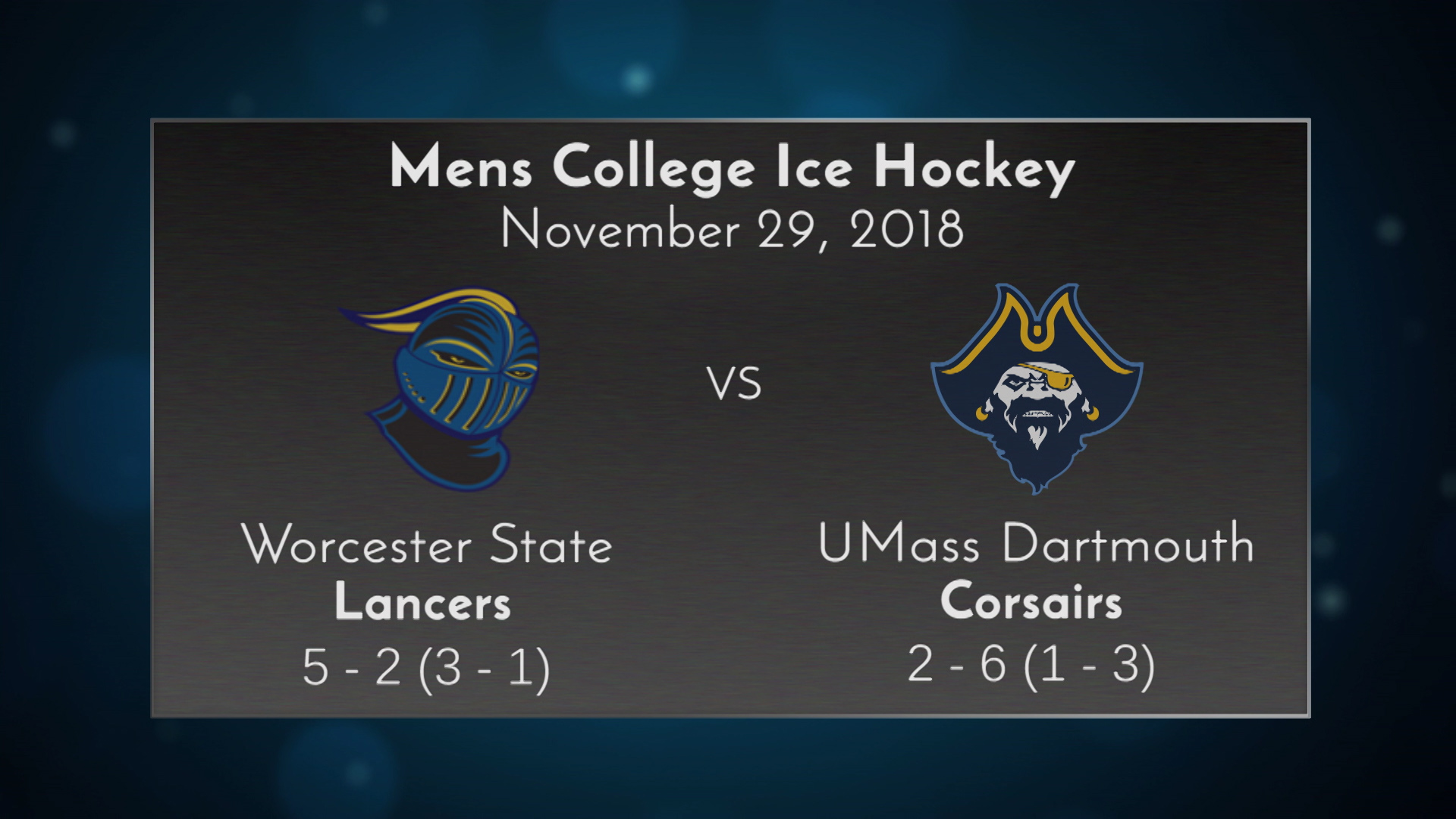 Thumbnail image for UMass Dartmouth Ice Hockey vs Worcester State - November 29, 2018