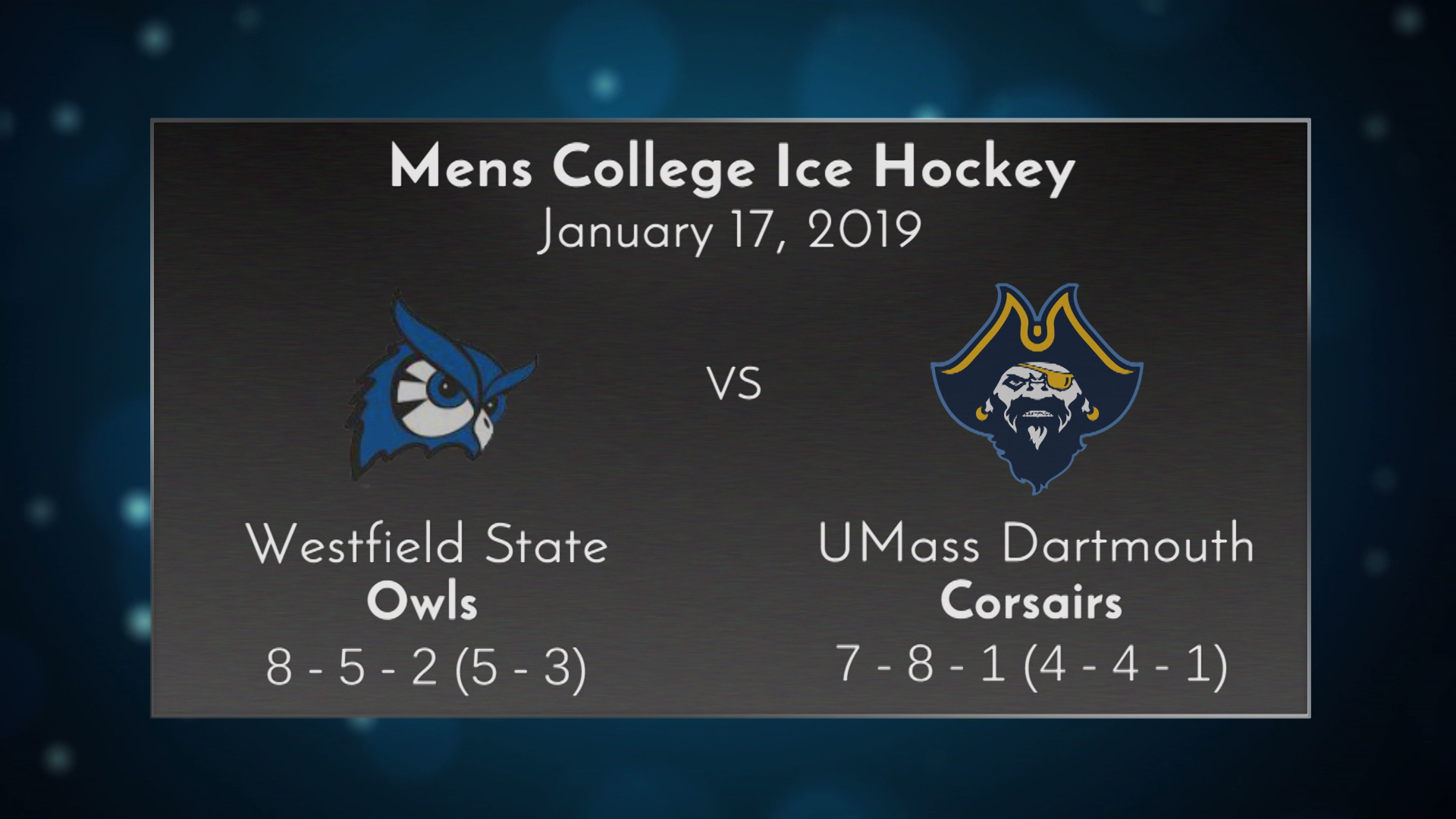 Thumbnail image for UMass Dartmouth Ice Hockey vs Westfield State - January 17, 2019