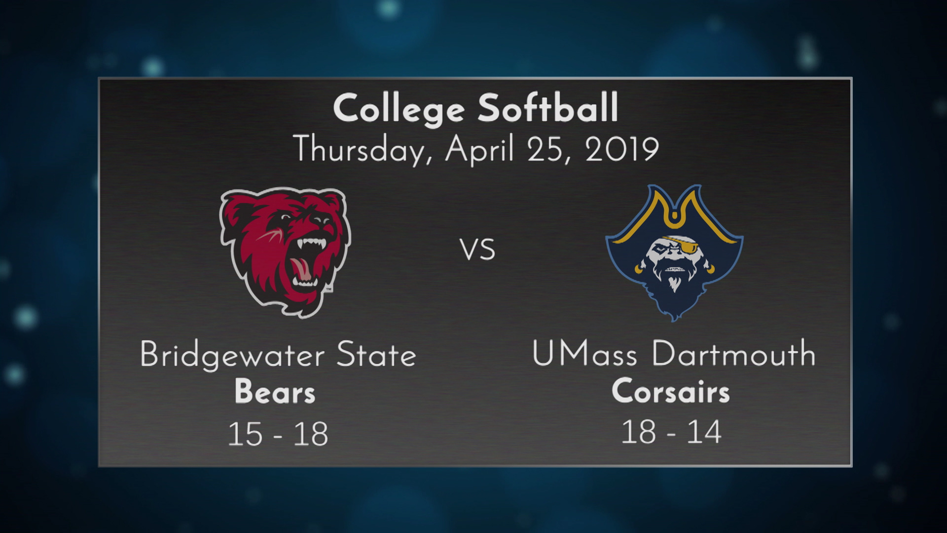 Thumbnail image for UMass Dartmouth Softball vs Bridgewater State - April 25, 2019 - Game 1