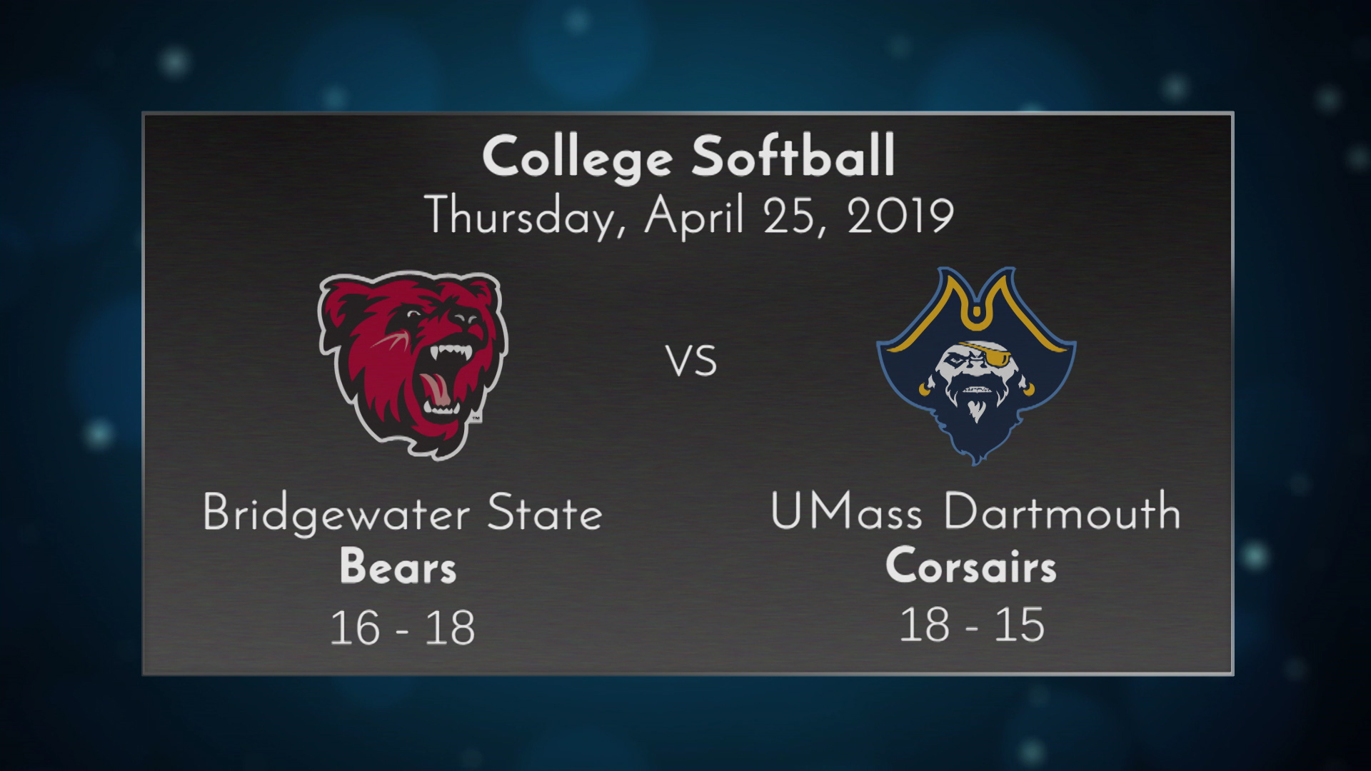 Thumbnail image for UMass Dartmouth Softball vs Bridgewater State - April 25, 2019 - Game 2
