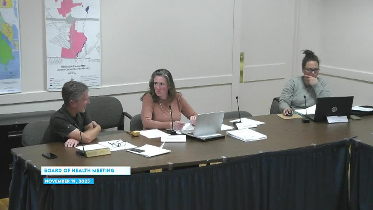 Board of Health  Meeting November 19, 2025