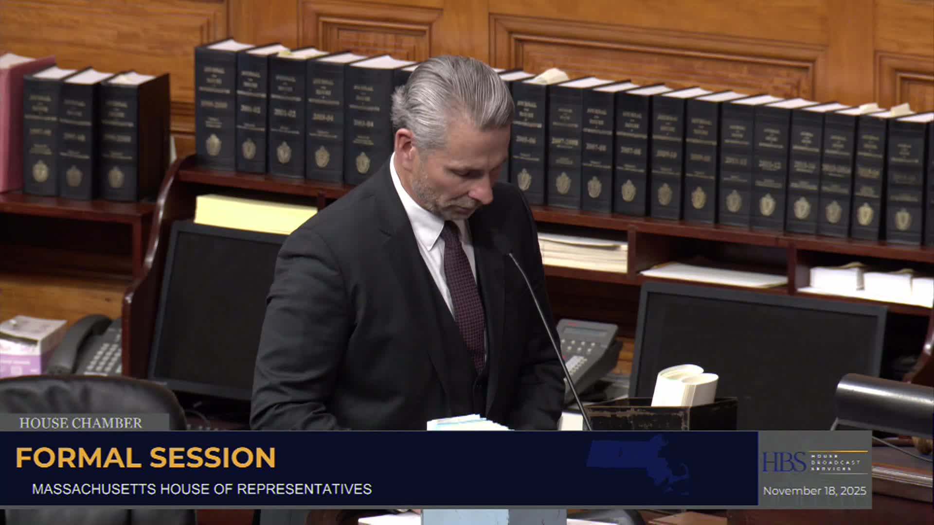 MA House of Representatives Formal Session - November 18th, 2025