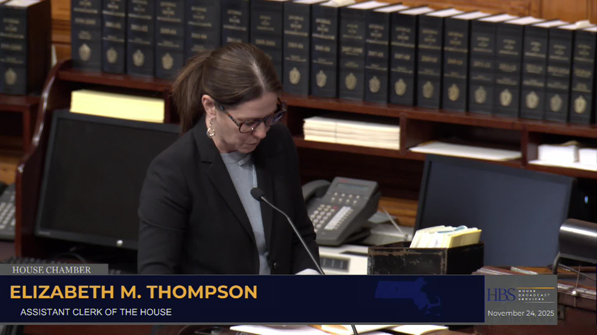 MA House of Representatives Session - November 24th, 2025