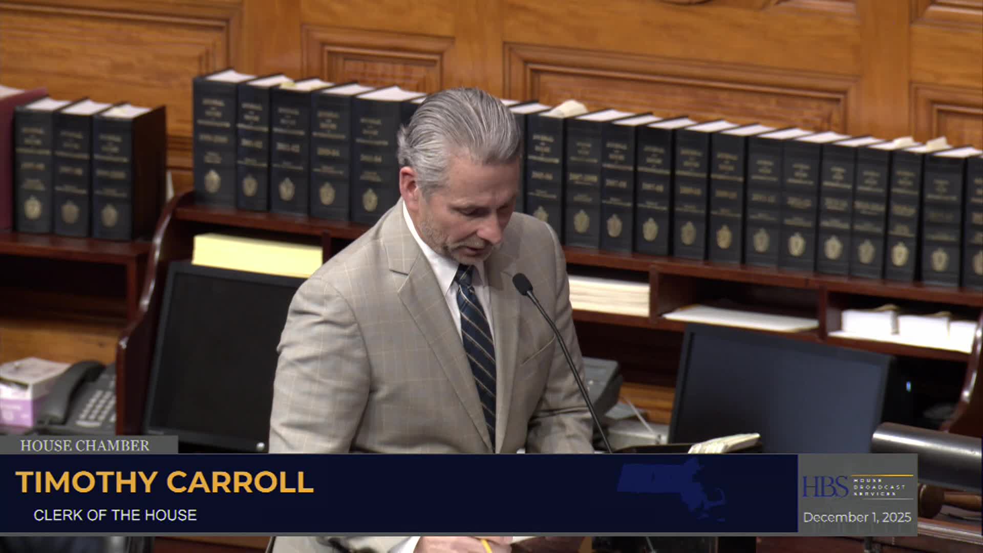 MA House of Representatives Session - December 1st, 2025