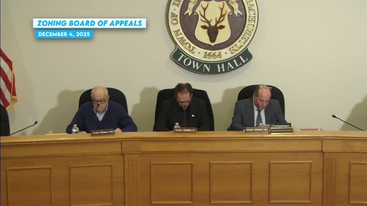Zoning Board of Appeals Meeting - December 4, 2025
