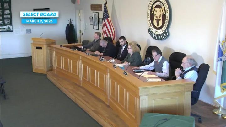 Thumbnail image for Select Board Meeting March 9, 2026