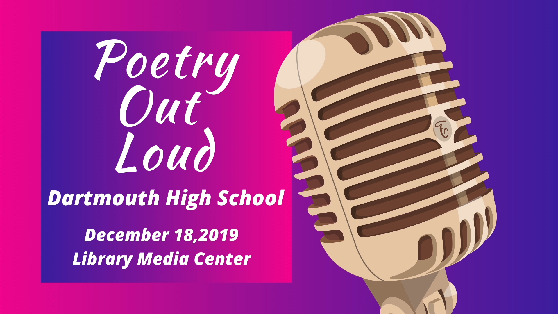 Thumbnail image for DHS TV Media Presents: Poetry Out Loud