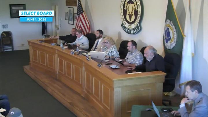 Thumbnail image for Select Board Meeting June 1, 2026