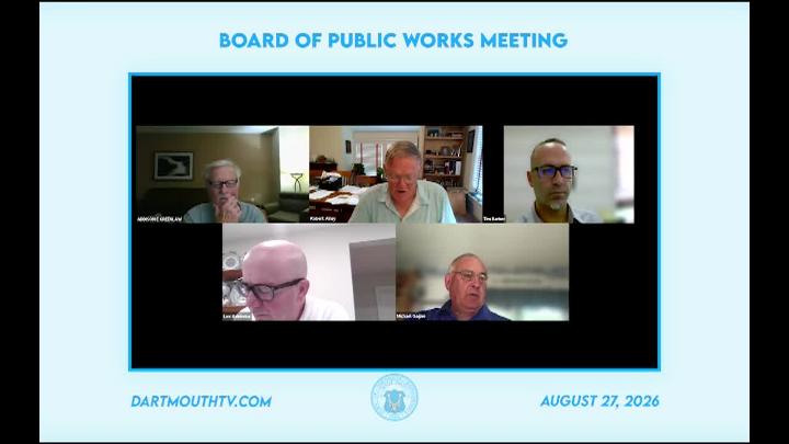 Thumbnail image for Board of Public Works Meeting August 27, 2026